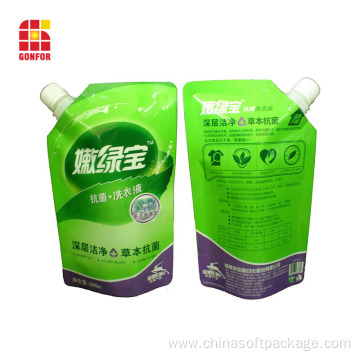 Custom printed liquid soap stand up pouch
